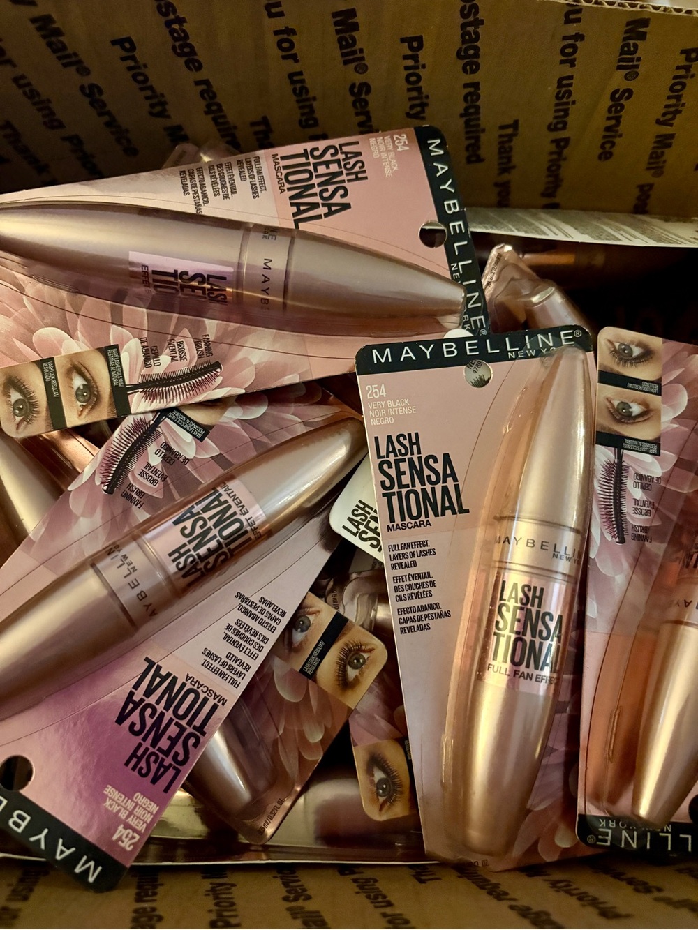 💎 10X Maybelline Lash Sensational Mascara Very Black New Sealed Wholesale Lot